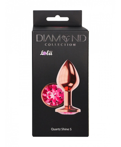 Plug-Butt Plug Diamond Quartz Shine S Rose Gold