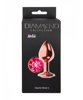 Plug-Butt Plug Diamond Quartz Shine S Rose Gold