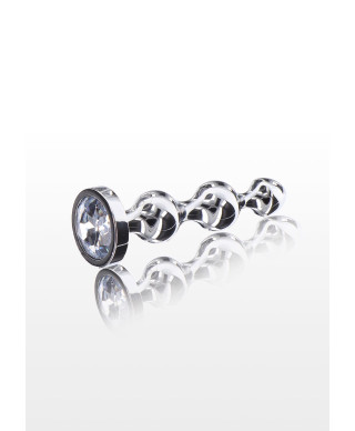 Korek analny sonda stalowa kulkowa diament 13cm