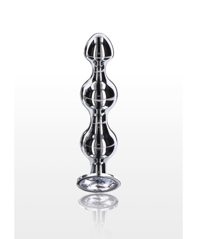 Korek analny sonda stalowa kulkowa diament 13cm