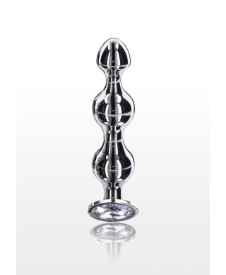 Korek analny sonda stalowa kulkowa diament 13cm
