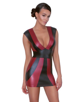 Dress redblack L