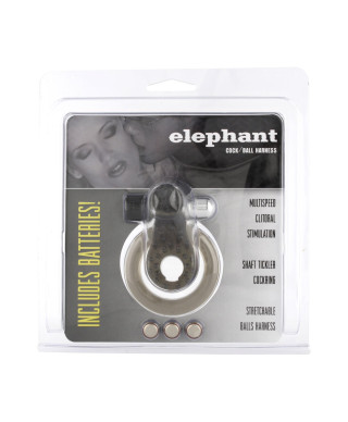 Pierścień-COCKBALL RING ELEPHANT JELLY VIB