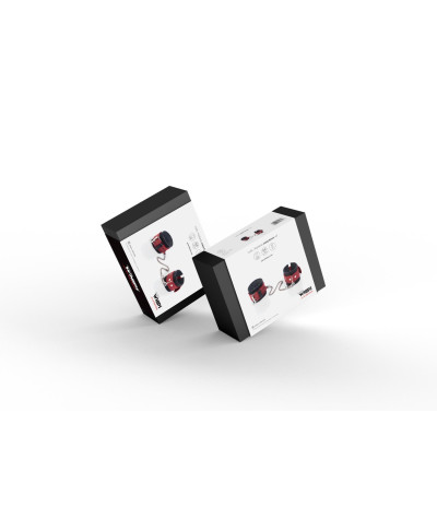 Kajdanki- Cuffs Crazy Horse Red Small