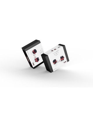 Kajdanki- Cuffs Crazy Horse Red Small