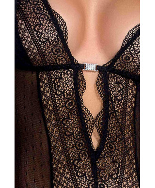 Bielizna-CLARISSE CORSET black XXLXXXL - Casmir