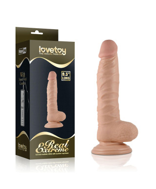 Dildo z przyssawką penis realistyczny żylasty