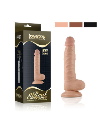 Dildo z przyssawką penis realistyczny żylasty