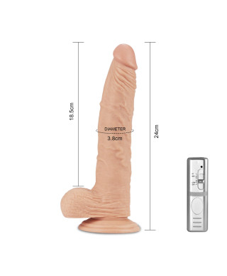Ogromny penis realistyczna tekstura przyssawka