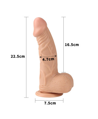 Bardzo giętki penis orgazm realistyczny gumowy