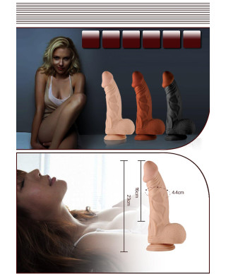 Wielkie dildo penis przyssawka żylasty duży giętki