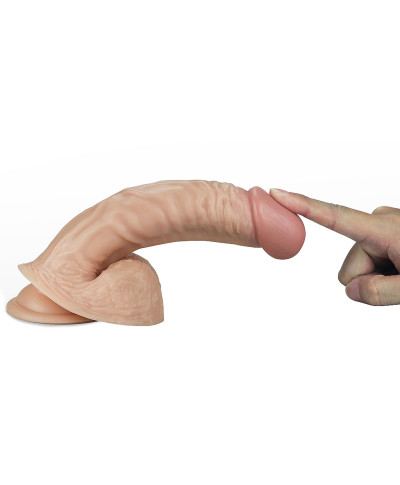 Erotyczne dildo giętki penis na przyssawce orgazm
