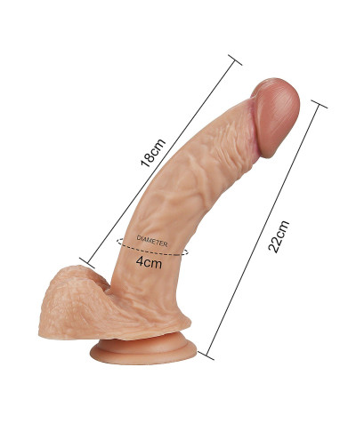 Erotyczne dildo giętki penis na przyssawce orgazm
