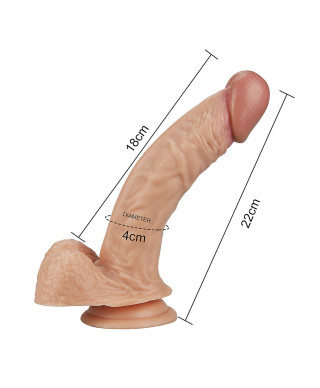 Erotyczne dildo giętki penis na przyssawce orgazm