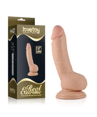 Dildo przyssawka penis żylasty realistyczny 17 cm