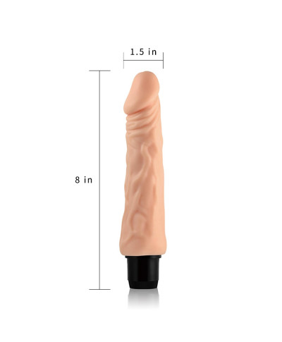 Wibrator naturalny miękki realistyczny penis 20 cm