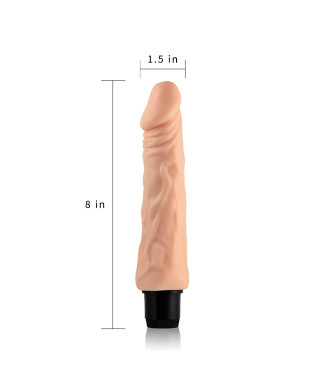 Wibrator naturalny miękki realistyczny penis 20 cm