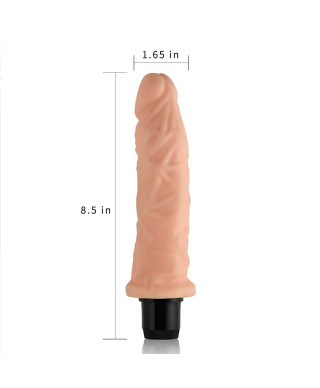 Wibrator naturalny żylasty penis z wibracją 20 cm