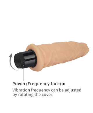 Wibrator naturalny żylasty penis z wibracją 20 cm