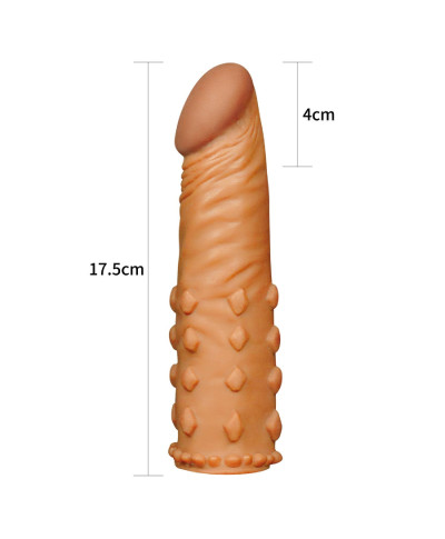 Latynoska nakładka na prącie z wypustkami 175 cm