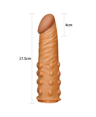 Latynoska nakładka na prącie z wypustkami 175 cm