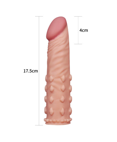 Nakładka z wypustkami na penisa cielista 175 cm