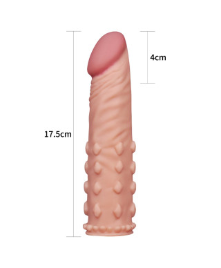 Nakładka z wypustkami na penisa cielista 175 cm