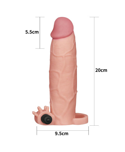 Przedłużenie silikonowe nakładka na penisa 20 cm