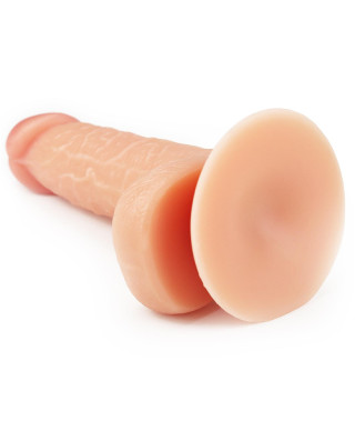 Wyżyłowany penis gruby z przyssawką dildo 18 cm