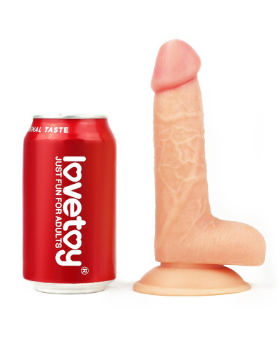 Wyżyłowany penis gruby z przyssawką dildo 18 cm