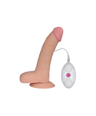 Dildo realistyczne gumowe z przyssawką wibracje