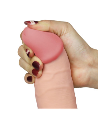 Dildo realistyczne gumowe z przyssawką wibracje
