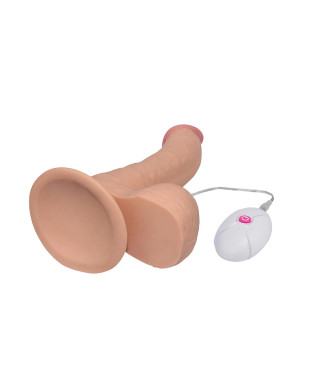 Dildo realistyczne gumowe z przyssawką wibracje