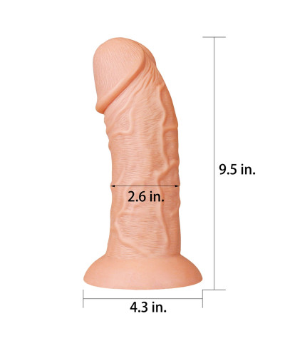 Ogromne dildo realistyczny wygląd przyssawka 24 cm