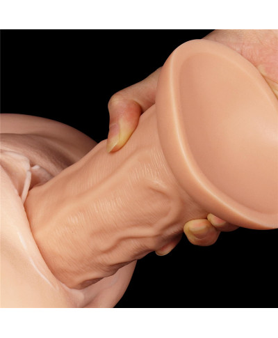 Ogromne dildo realistyczny wygląd przyssawka 24 cm