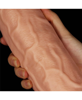 Ogromne dildo realistyczny wygląd przyssawka 24 cm