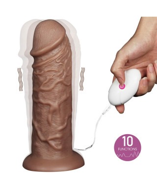 Murzyńskie ogromne dildo żyły i przyssawka 265 cm