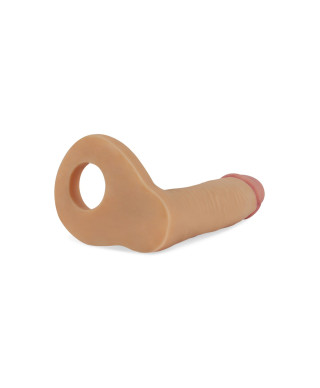 Dildo analne z pierścieniem na penisa silikonowe