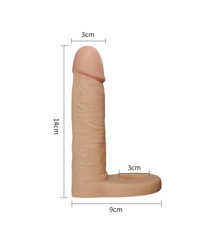 Dildo analne z pierścieniem na penisa silikonowe