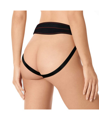 Majtki strap-on w zestawie z wibrującym dildo 20cm