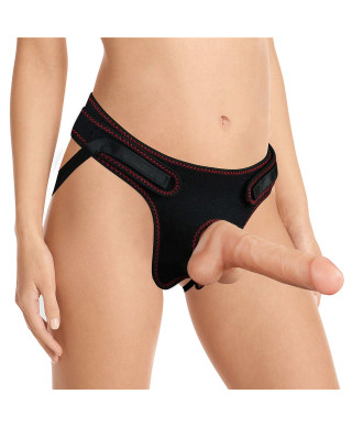 Strap-on z elastycznym penisem realistyczny 19 cm