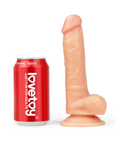 Strap-on z elastycznym penisem realistyczny 19 cm