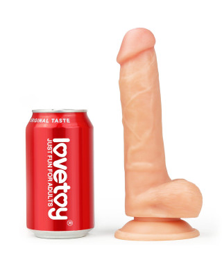 Strap-on z elastycznym penisem realistyczny 19 cm