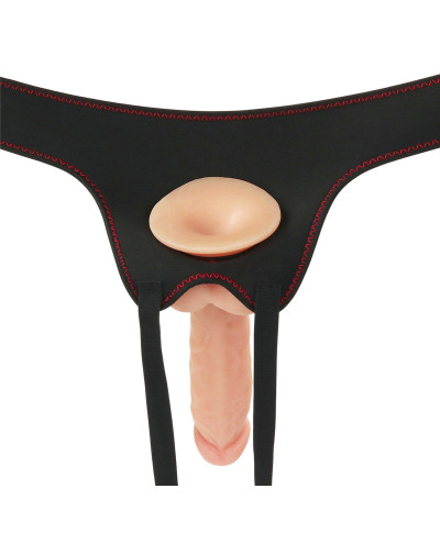 Strap-on z elastycznym penisem realistyczny 19 cm