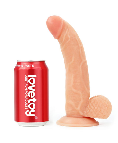 Strap-on elastyczne dildo realistyczny penis 21 cm