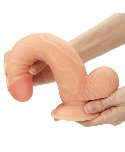 Strap-on elastyczne dildo realistyczny penis 21 cm