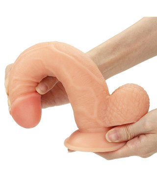 Strap-on elastyczne dildo realistyczny penis 21 cm