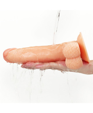Strap-on elastyczne dildo realistyczny penis 21 cm