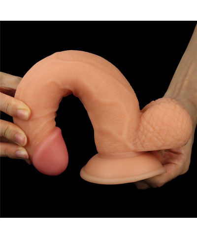 Strap-on elastyczne dildo realistyczny penis 21 cm