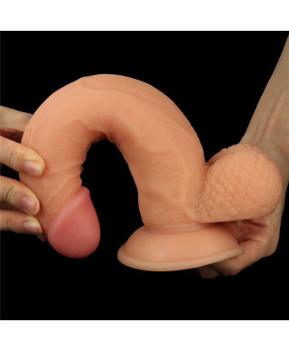 Strap-on elastyczne dildo realistyczny penis 21 cm